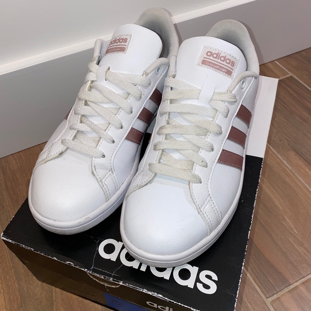 Adidas CloudFoam Advantage - Pink Stripes